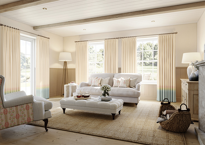 Petal & Block Monsoon Mist, Dhara - Made to Measure Curtains - Image 7
